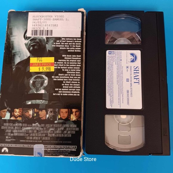 SHAFT - Samuel L. Jackson - Rated R - 2000 VHS - Picture 2 of 2